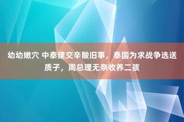 幼幼嫩穴 中泰建交辛酸旧事，泰国为求战争选送质子，周总理无奈收养二孩