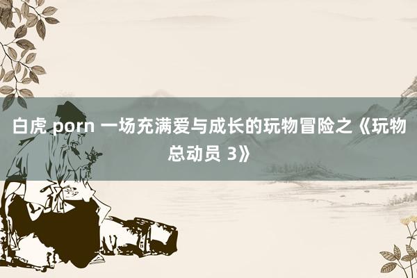 白虎 porn 一场充满爱与成长的玩物冒险之《玩物总动员 3》