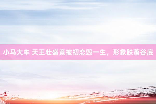 小马大车 天王壮盛竟被初恋毁一生，形象跌落谷底
