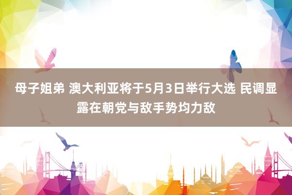 母子姐弟 澳大利亚将于5月3日举行大选 民调显露在朝党与敌手势均力敌